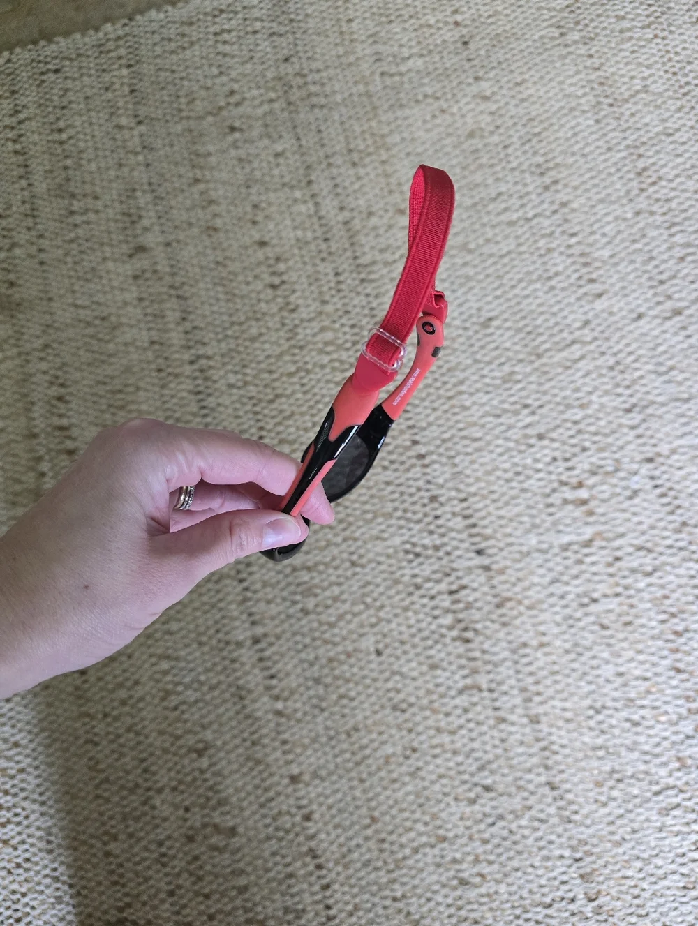 Black Baby Sunglasses with Subtle Red Accent - NWOT